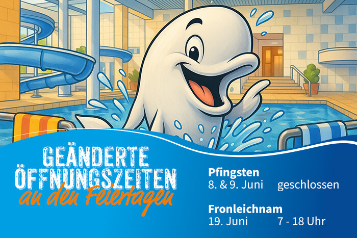Hallenbad HaWei – geänderte Öffnungszeiten über Pfingsten